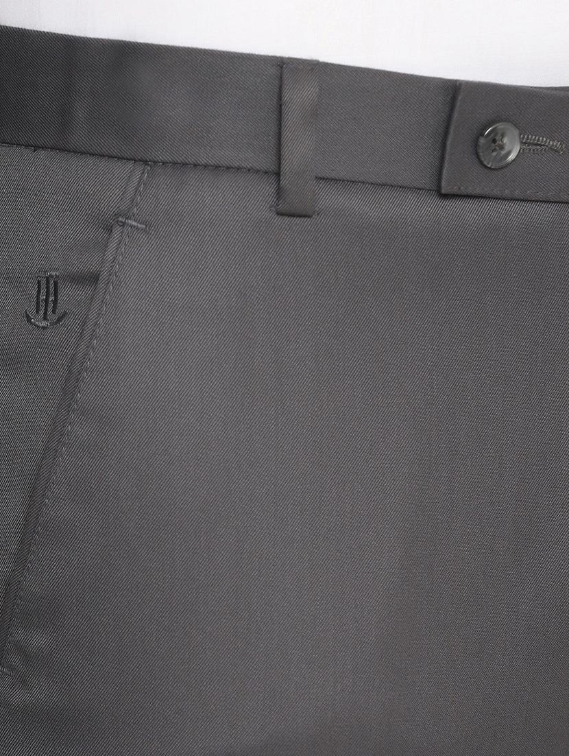 grey solid formal trouser - 18462228 - Zoom Image - 5