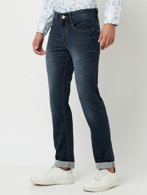 navy-blue light washed denim jean - 18462542 - Standard Image - 2