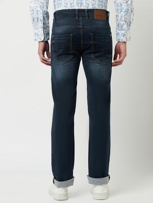 navy-blue light washed denim jean - 18462542 - Standard Image - 3