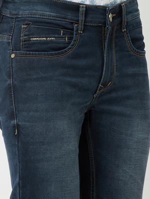 navy-blue light washed denim jean - 18462542 - Standard Image - 5
