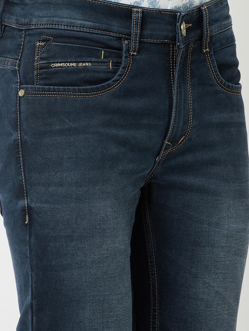 navy-blue light washed denim jean - 18462542 - Zoom Image - 5