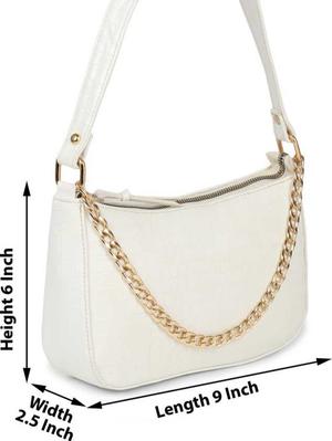 white leatherette (pu) sling bag - 18462731 - Standard Image - 3