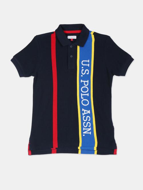 boys navy blue printed t-shirt - 18463986 - Standard Image - 1