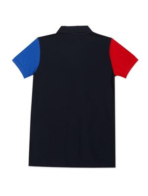 boys white color block t-shirt - 18463988 - Standard Image - 2