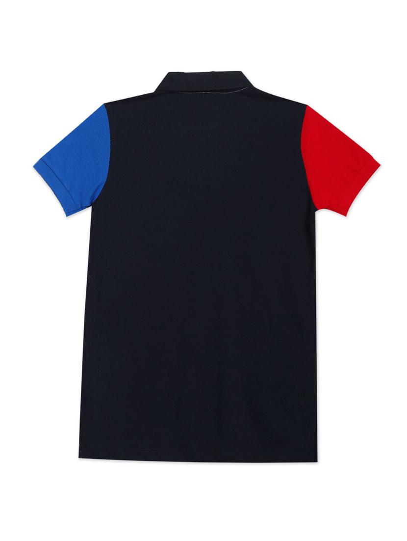 boys white color block t-shirt - 18463988 - Zoom Image - 2