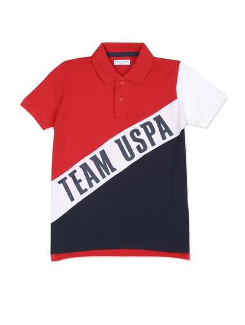 boys maroon color block t-shirt - 18464001 - Standard Image - 1