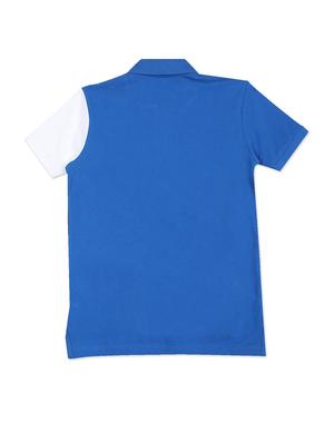 boys blue color block t-shirt - 18464002 - Standard Image - 2