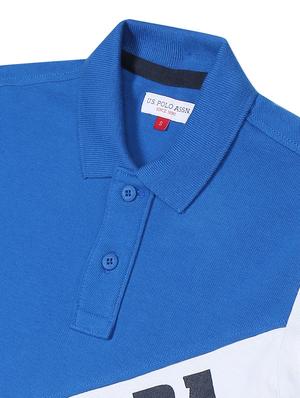 boys blue color block t-shirt - 18464002 - Standard Image - 3