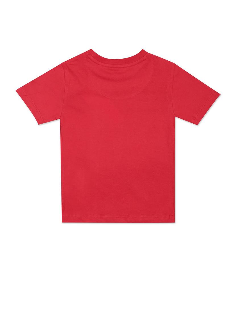 boys red crew neck striped t-shirt - 18464106 - Zoom Image - 2