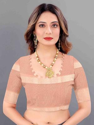floral printed saree with blouse - 18465635 - Standard Image - 3