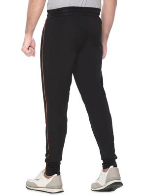 black solid full length track pant - 18465734 - Standard Image - 3