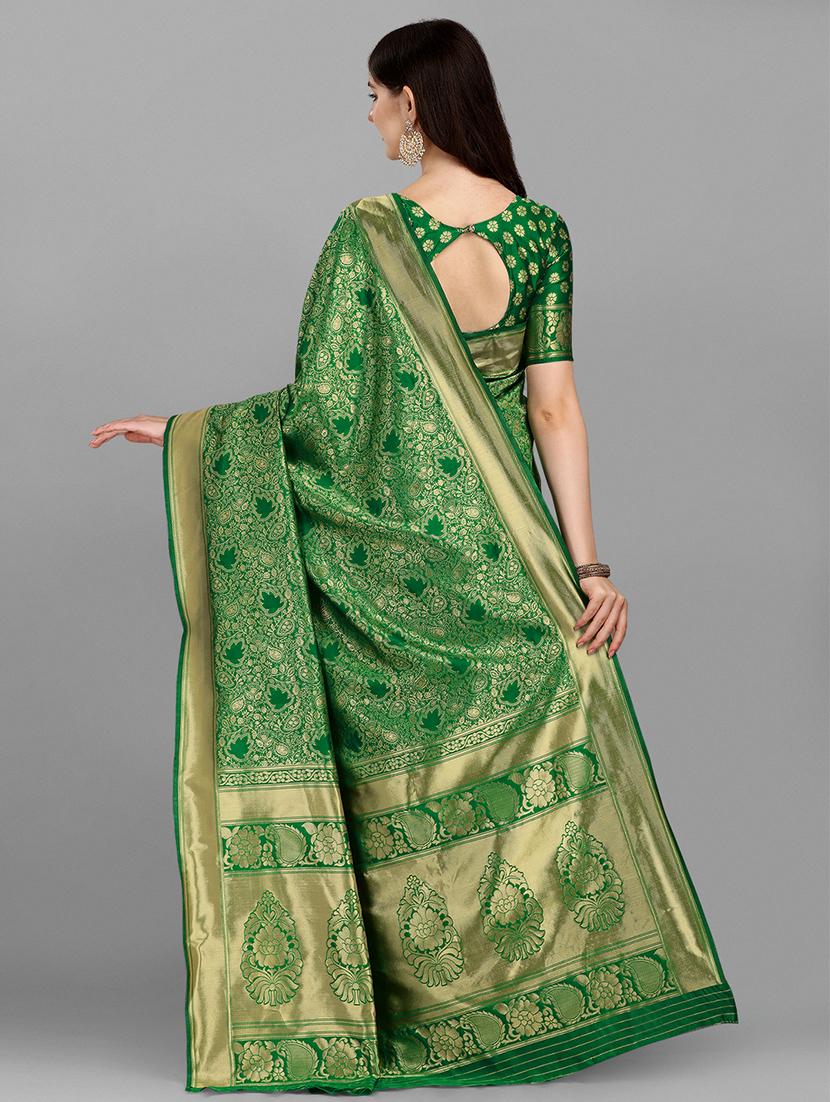 jacquard work paithani saree with blouse - 18465807 - Zoom Image - 2