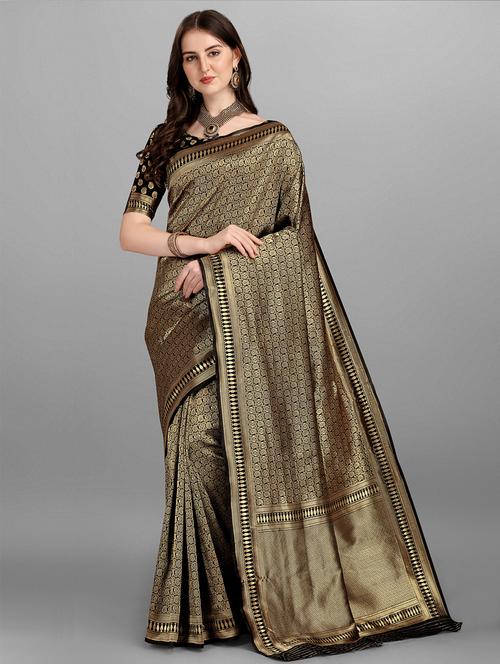 jacquard work maheshwari saree with blouse - 18465822 - Standard Image - 1