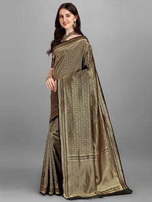 jacquard work maheshwari saree with blouse - 18465822 - Standard Image - 3
