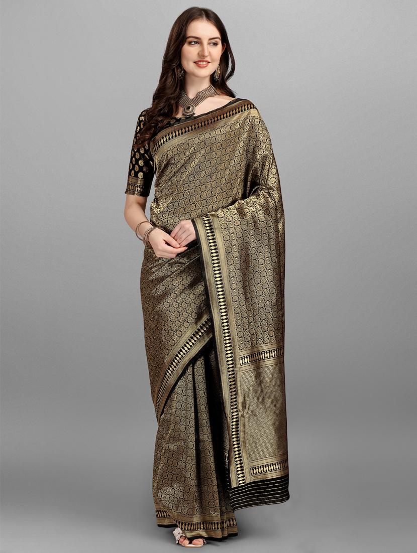 jacquard work maheshwari saree with blouse - 18465822 - Zoom Image - 2