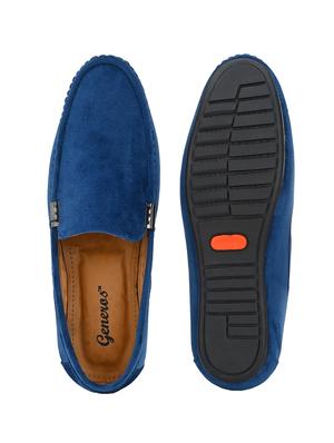 men blue slip on loafer - 18465907 - Standard Image - 4