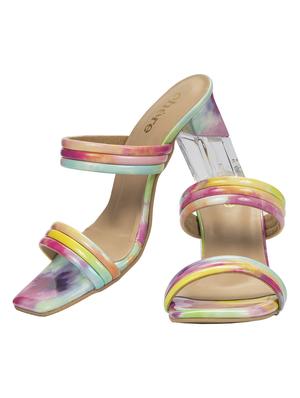 women printed slip on sandal - 18465914 - Standard Image - 3