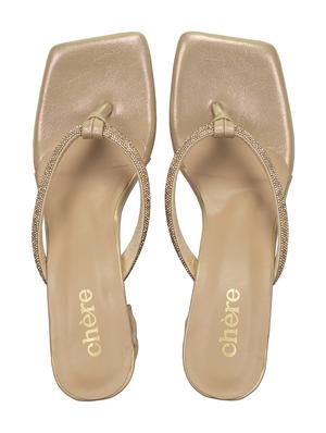 peach embellished toe separator sandal - 18465940 - Standard Image - 4