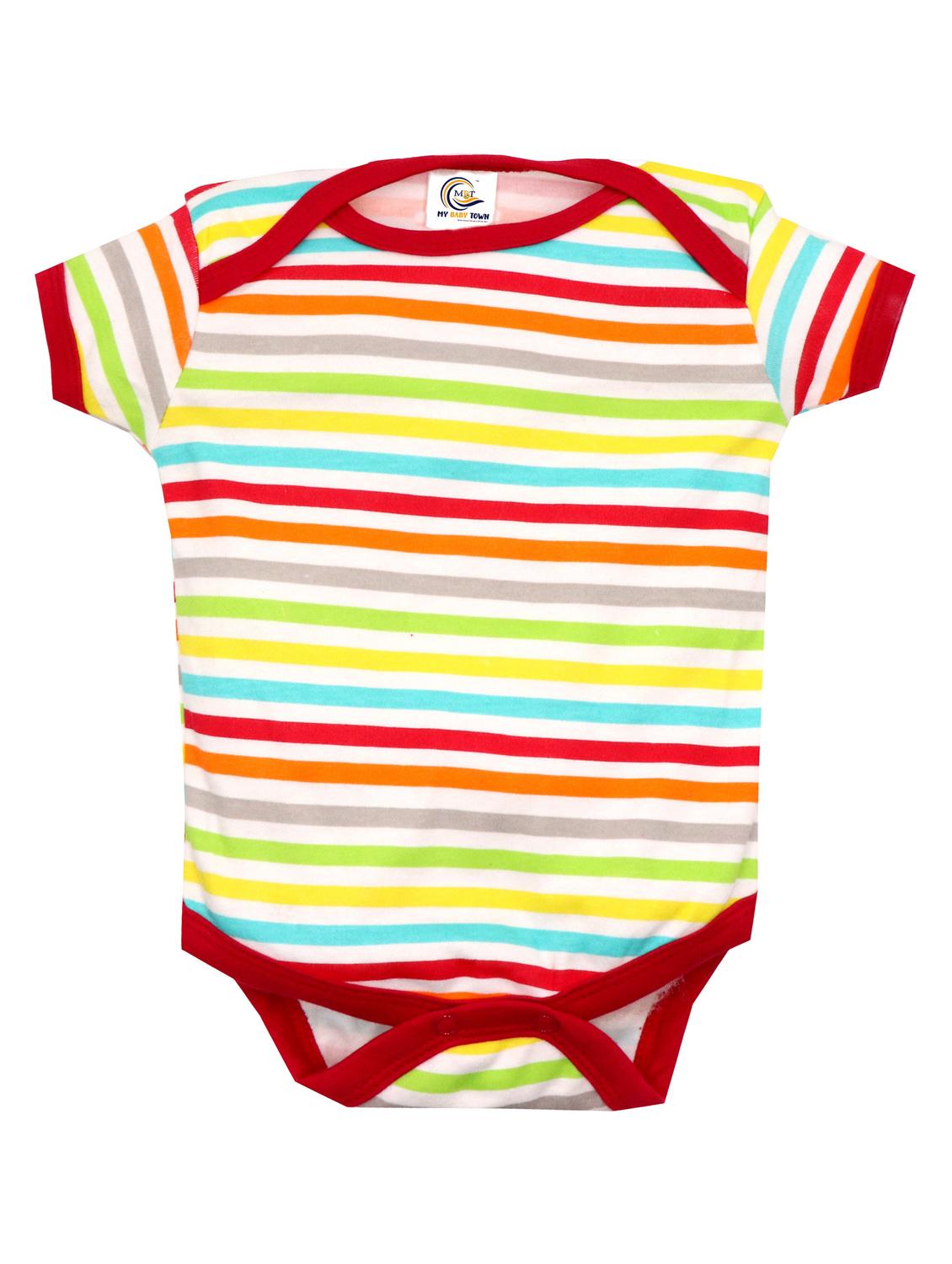 pack of 3 multi colored printed onesies - 18467153 - Zoom Image - 2