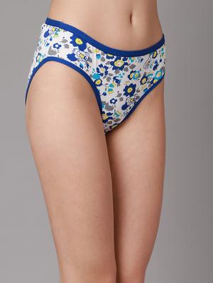 blue printed bikini panty - 18468077 - Standard Image - 3