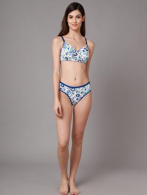 blue printed bikini panty - 18468077 - Standard Image - 4