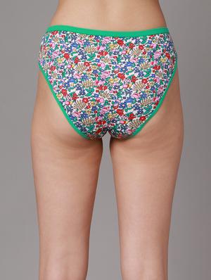 multi colored floral bikini panty - 18468080 - Standard Image - 4