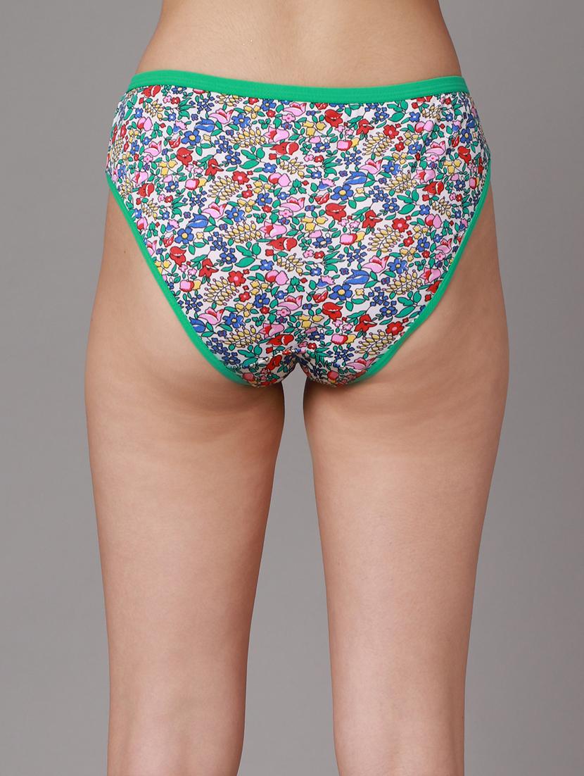 multi colored floral bikini panty - 18468080 - Zoom Image - 4