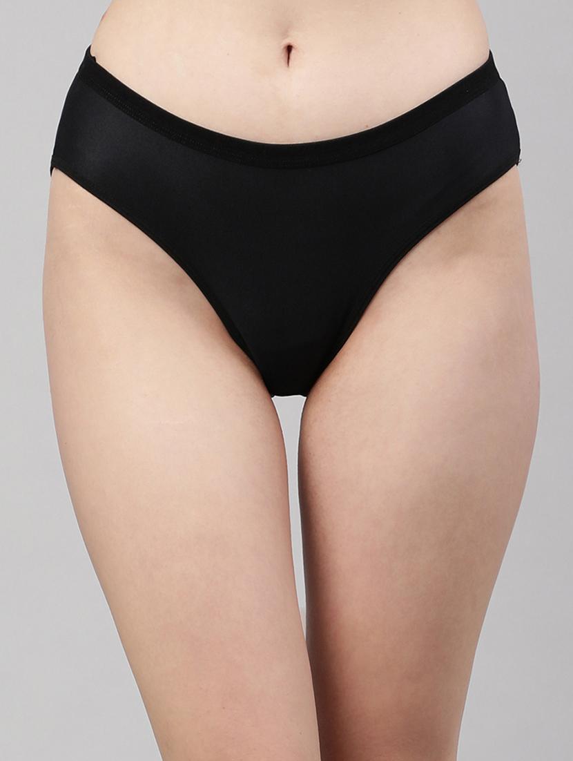 black solid bikini panty - 18468133 - Zoom Image - 1