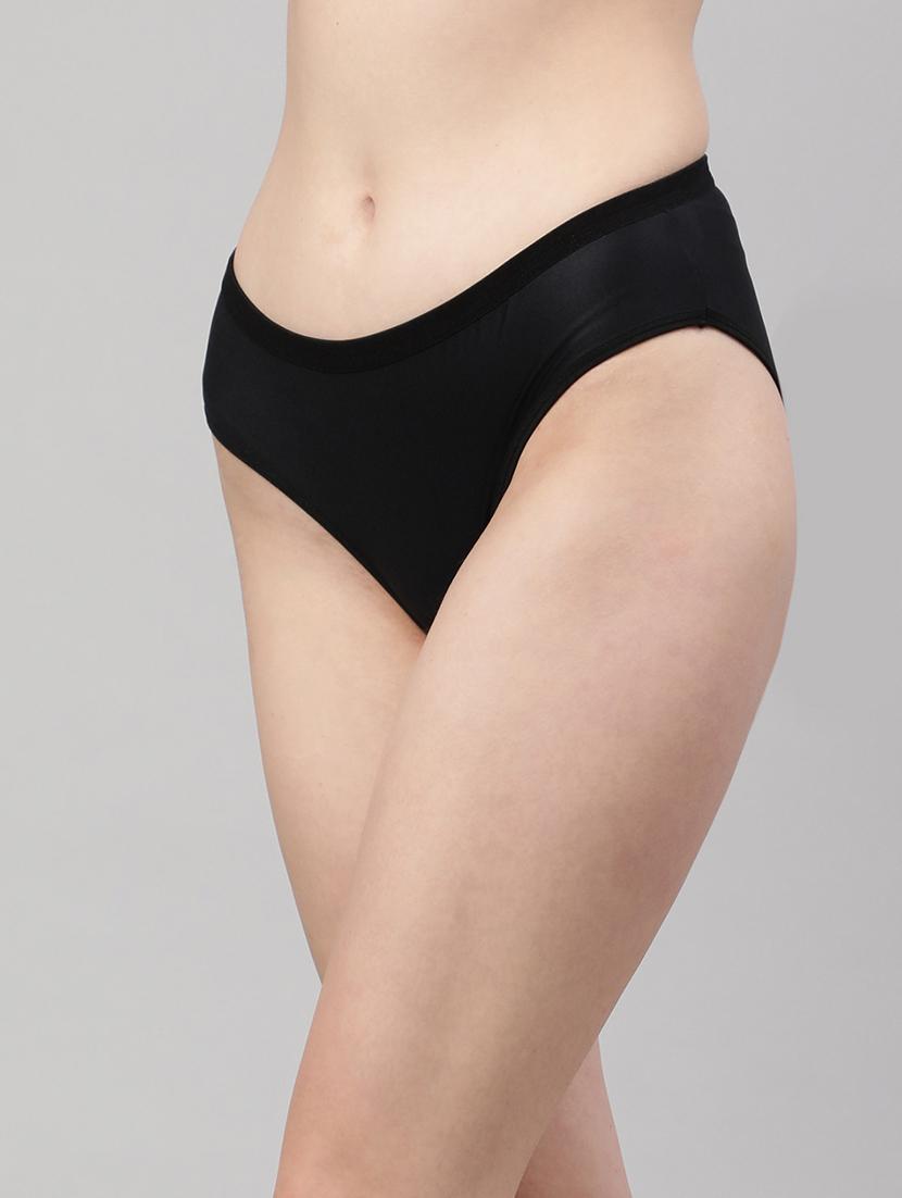 black solid bikini panty - 18468133 - Zoom Image - 2