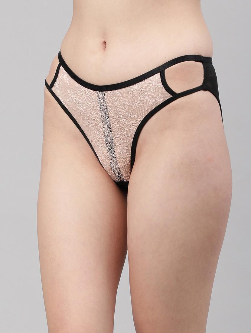 beige lace bikini panty - 18468140 - Zoom Image - 2