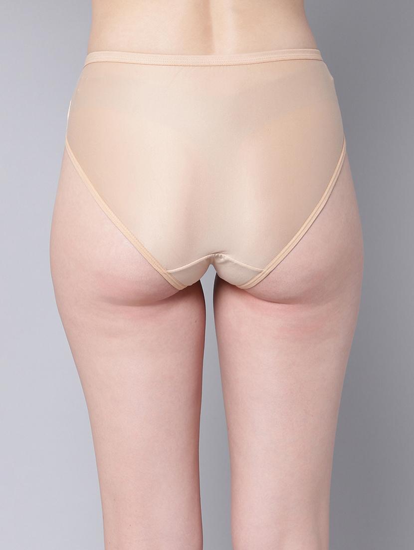 nude solid bikini panty - 18468154 - Zoom Image - 4
