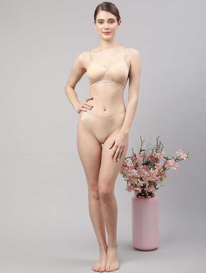 nude solid bikini panty - 18468155 - Zoom Image - 3