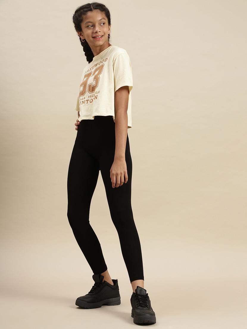 girls black side taped legging - 18468203 - Zoom Image - 3