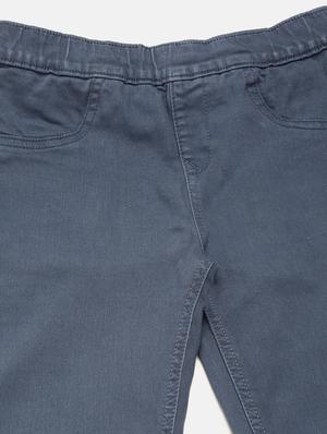 girls blue solid jegging - 18468212 - Standard Image - 4