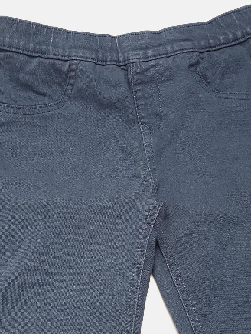 girls blue solid jegging - 18468212 - Zoom Image - 4