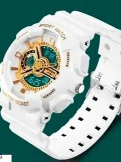 new white g shock type watch - 18468552 - Standard Image - 2