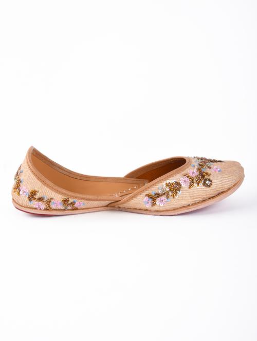 women embroidered slip on jutti - 18468749 - Standard Image - 1