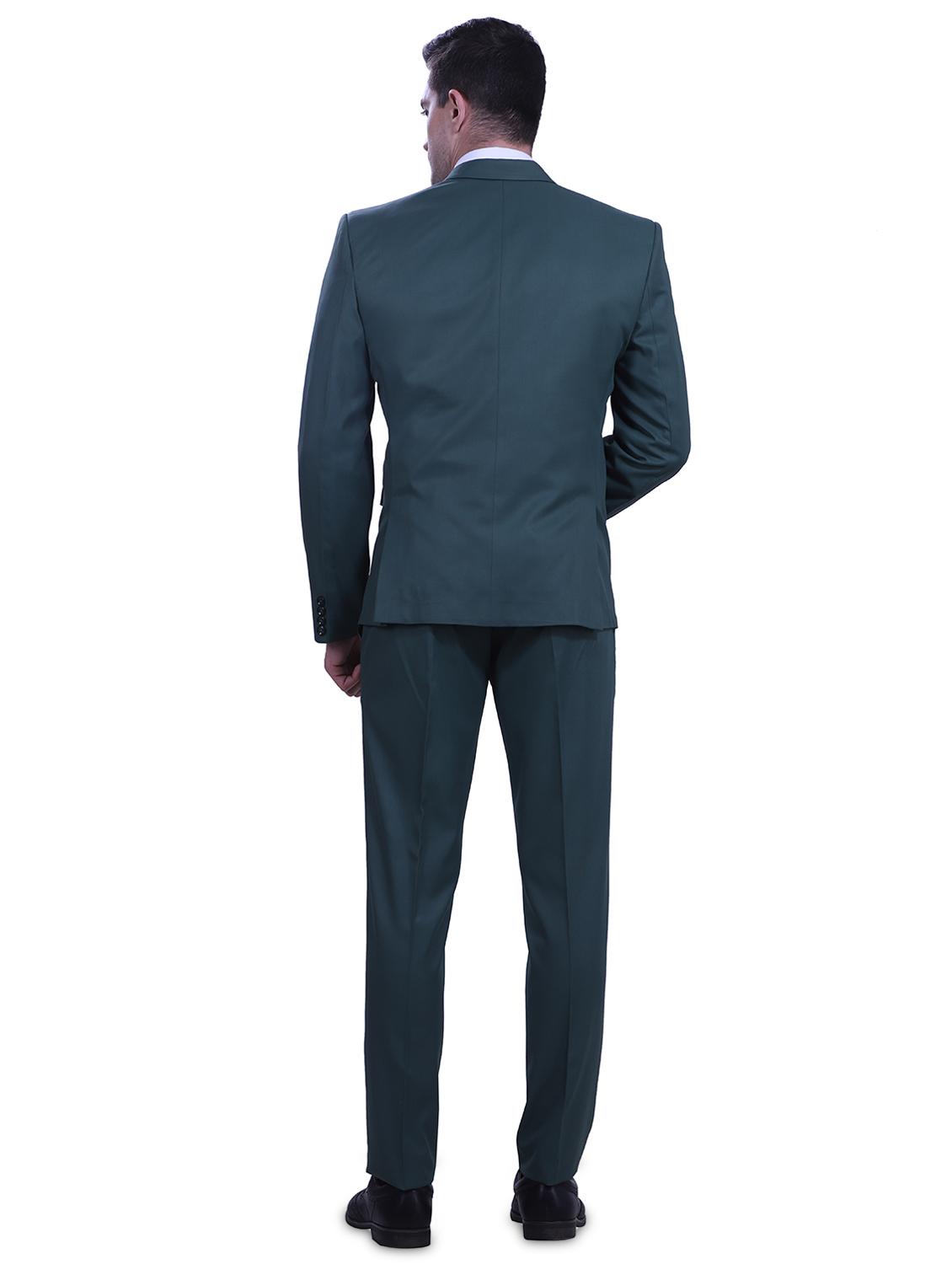 bottle-green single breasted two piece suit set - 18468926 - Zoom Image - 3
