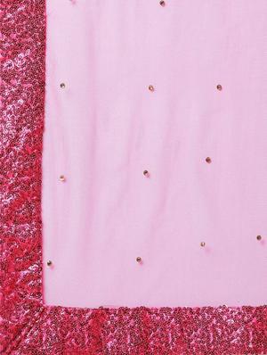 pink tie & dye semi-stitched lehenga choli set with dupatta - 18469227 - Standard Image - 6