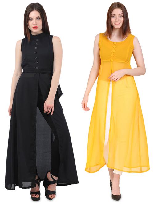 pack of 2 solid a-line tunic - 18469690 - Standard Image - 1
