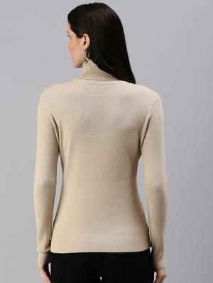 turtle neck solid regular top - 18469877 - Standard Image - 4