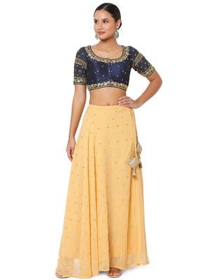 navy blue embroidered blouse - 18470070 - Standard Image - 5