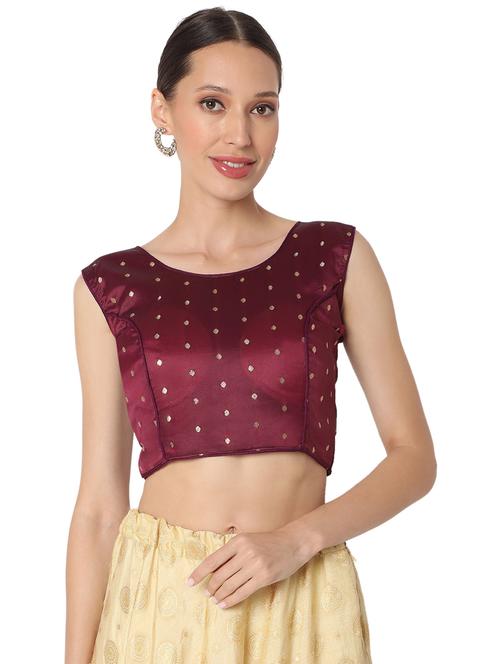 purple brocade blouse - 18470116 - Very Small Image - 1