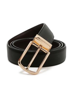 dotted black leather belt - 18470779 - Standard Image - 3
