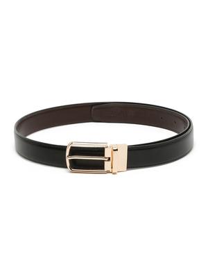 plain black leather belt - 18470781 - Standard Image - 4