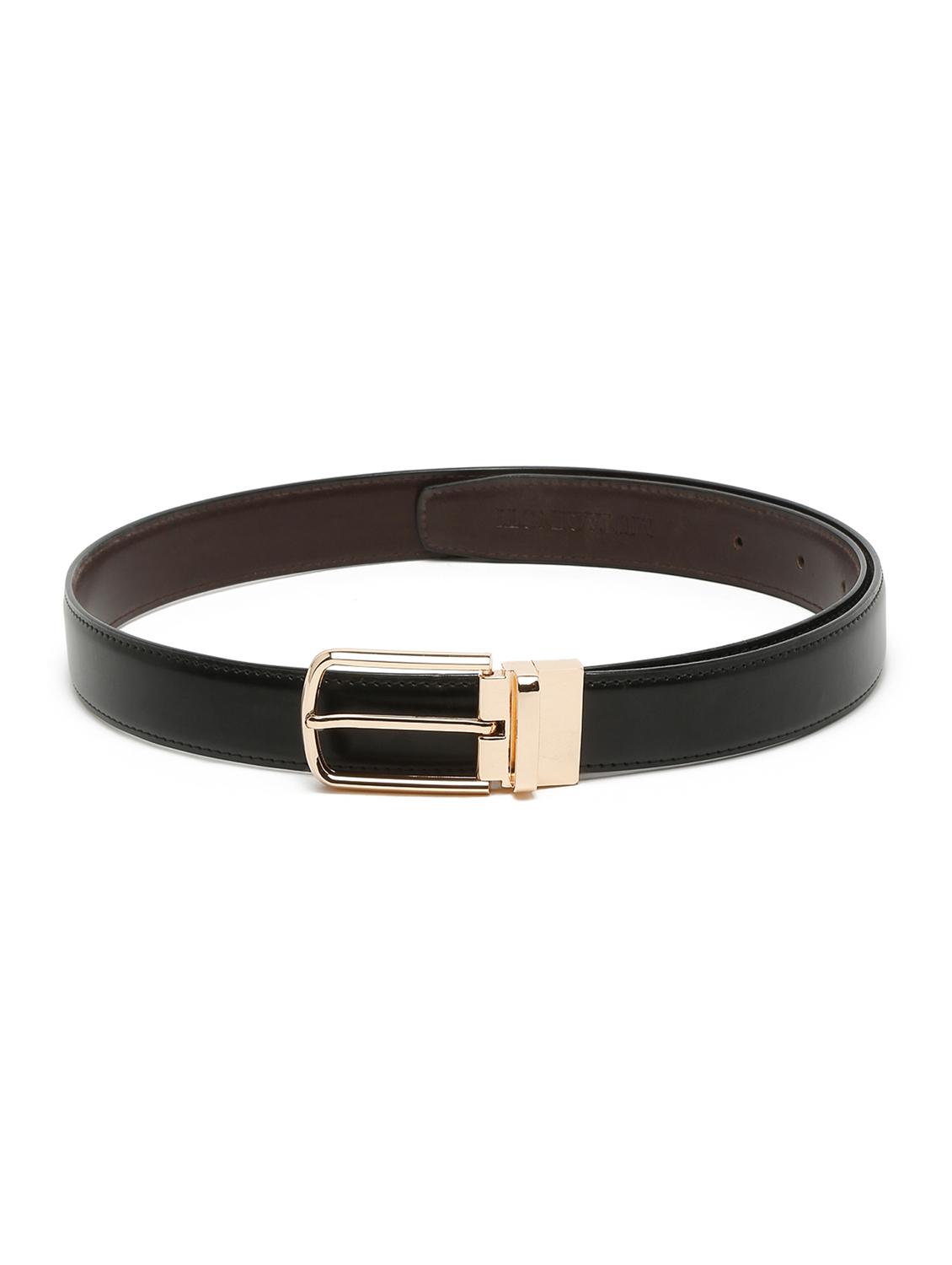 plain black leather belt - 18470781 - Zoom Image - 4