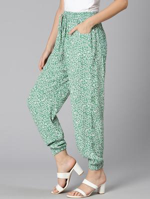drawstring waist printed jogger - 18471002 - Standard Image - 3