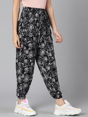 drawstring waist printed jogger - 18471003 - Standard Image - 2