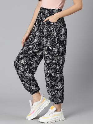 drawstring waist printed jogger - 18471003 - Standard Image - 3