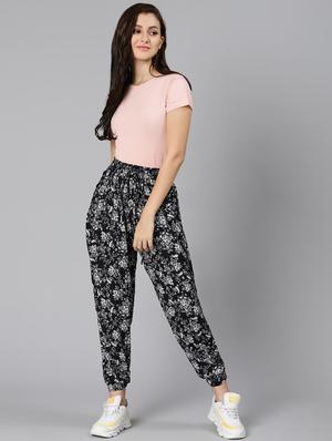 drawstring waist printed jogger - 18471003 - Standard Image - 5